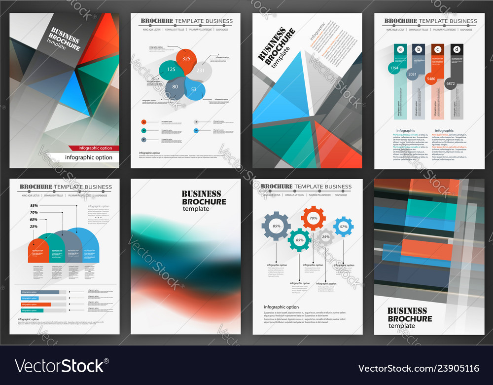 Business backgrounds set Royalty Free Vector Image