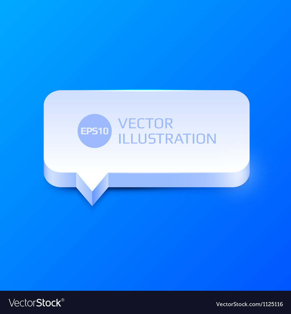 Clean speech bubble