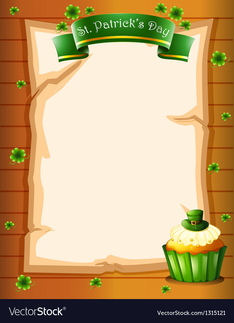 st pattys day stationery template
