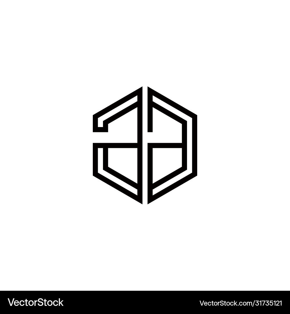 Aa letter logo icon design template elements Vector Image
