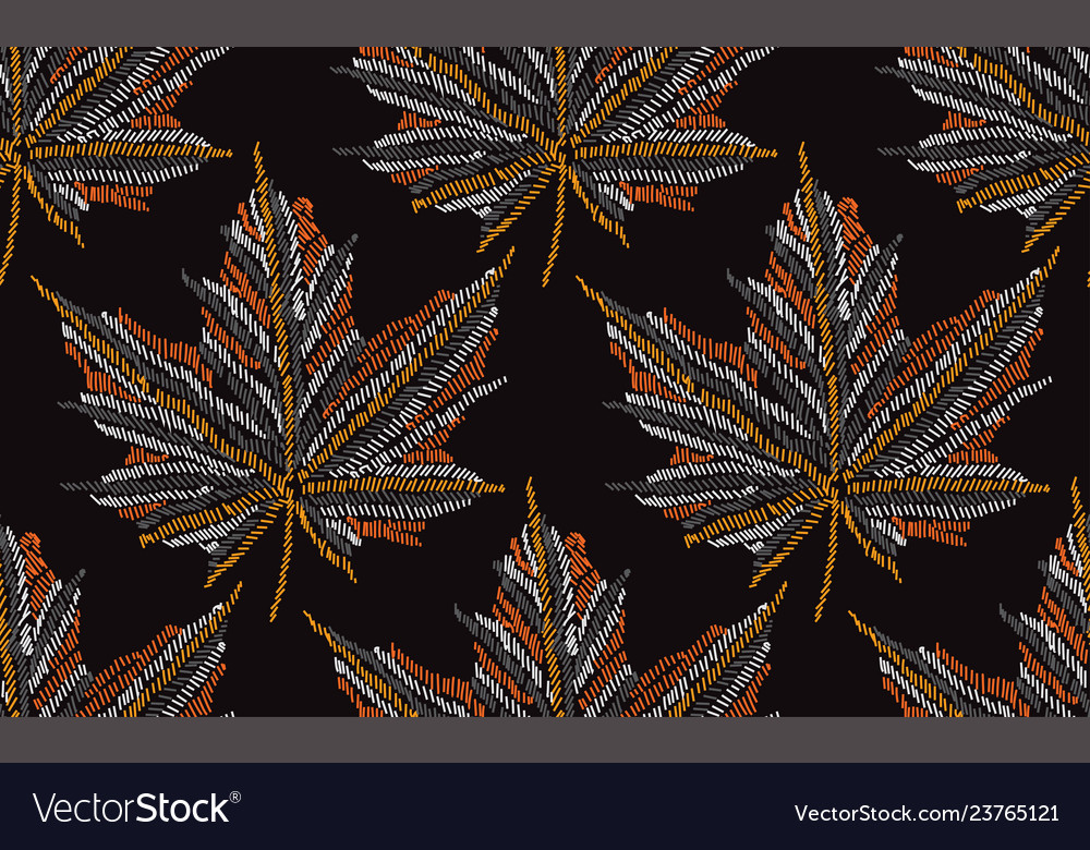 Stickerei Blumenmuster vector image Stickerei Blumenmuster