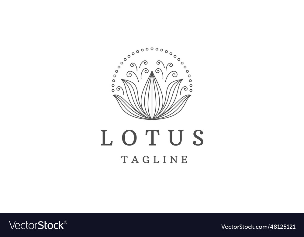 Lotus Royalty Free Vector Image - VectorStock