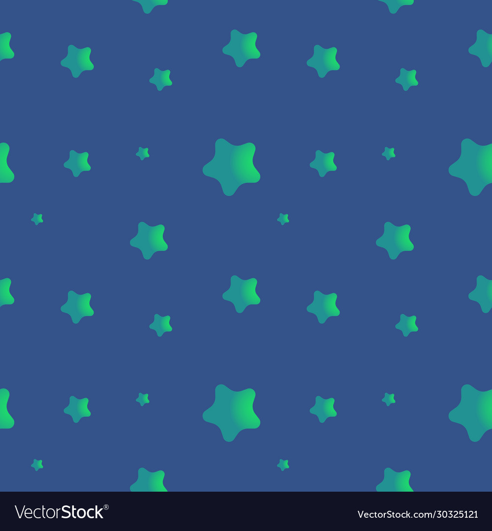 Seamless pattern with many azure stars vector image Seamless pattern with many azure stars