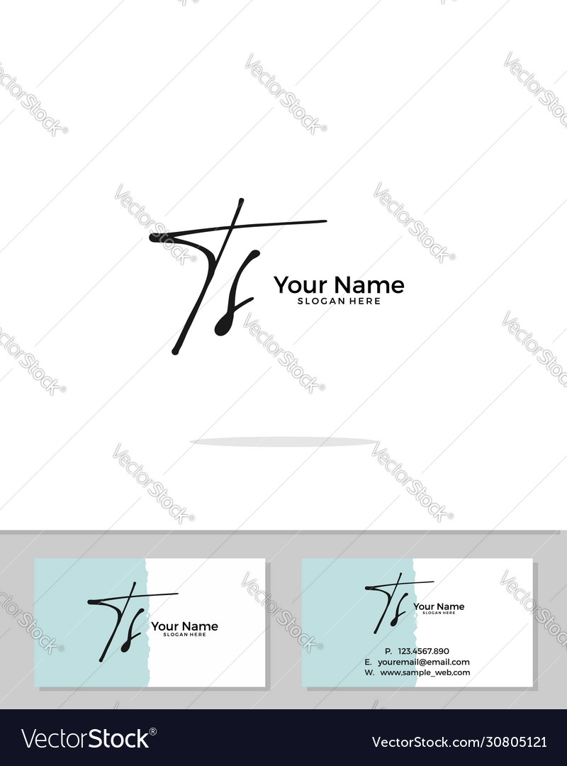 T s ts erstes Logo Unterschrift Handschrift