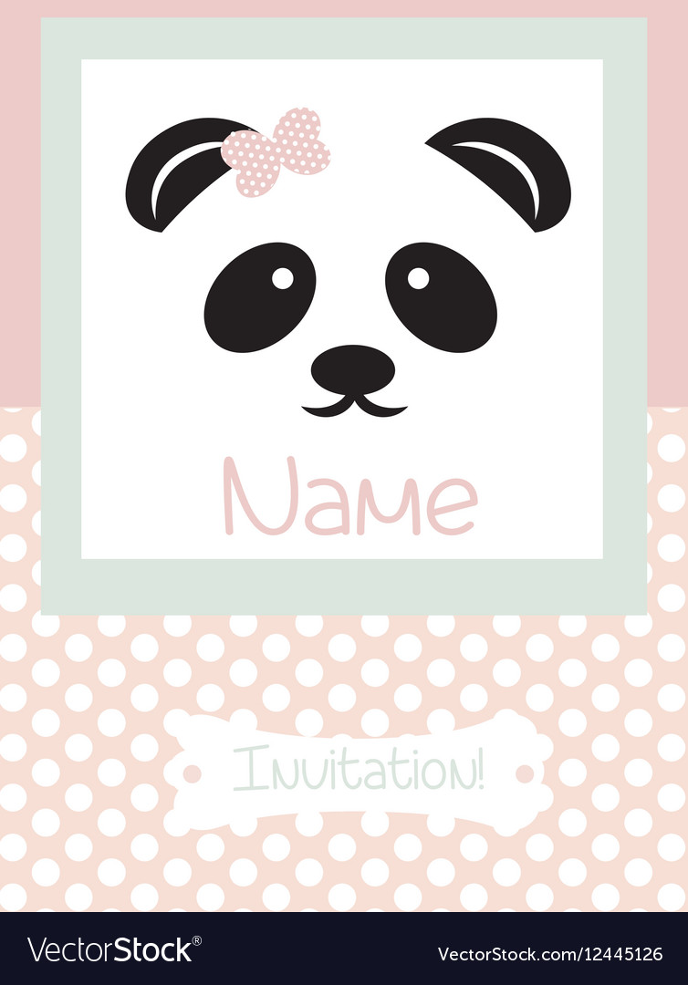 Invitation card retro dotted pattern