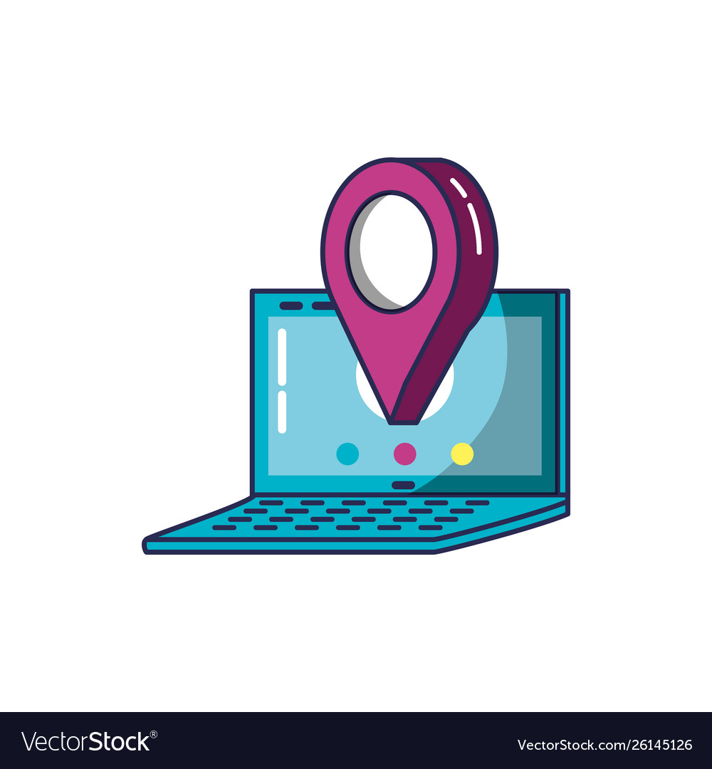 Laptop computer device with pin location