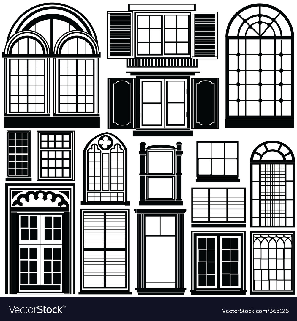 Download Window Royalty Free Vector Image - VectorStock