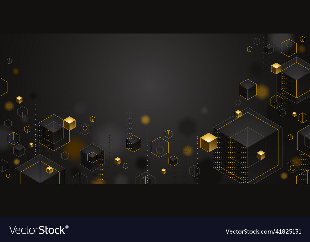 Abstract design with cluster of 3d cubes vector image Abstract design with cluster of 3d cubes