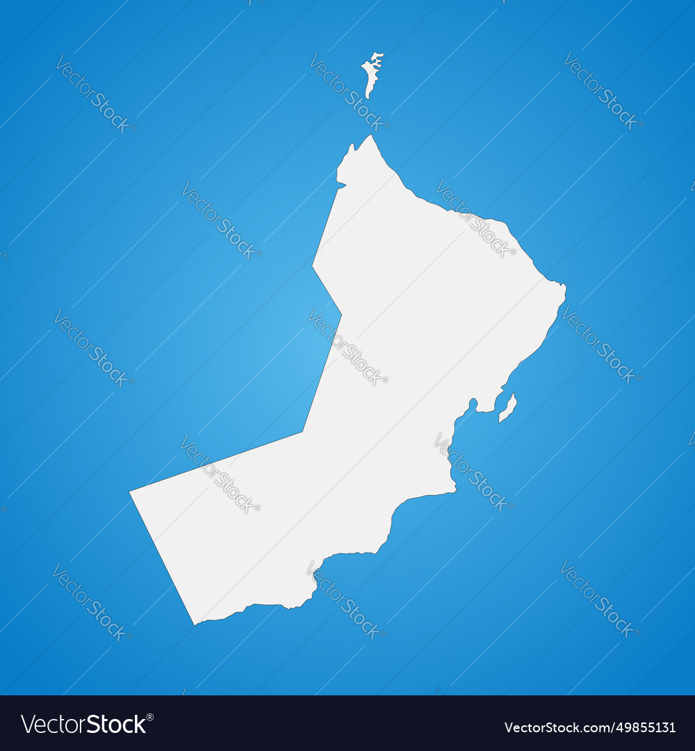 Highly detailed sultanate of oman map