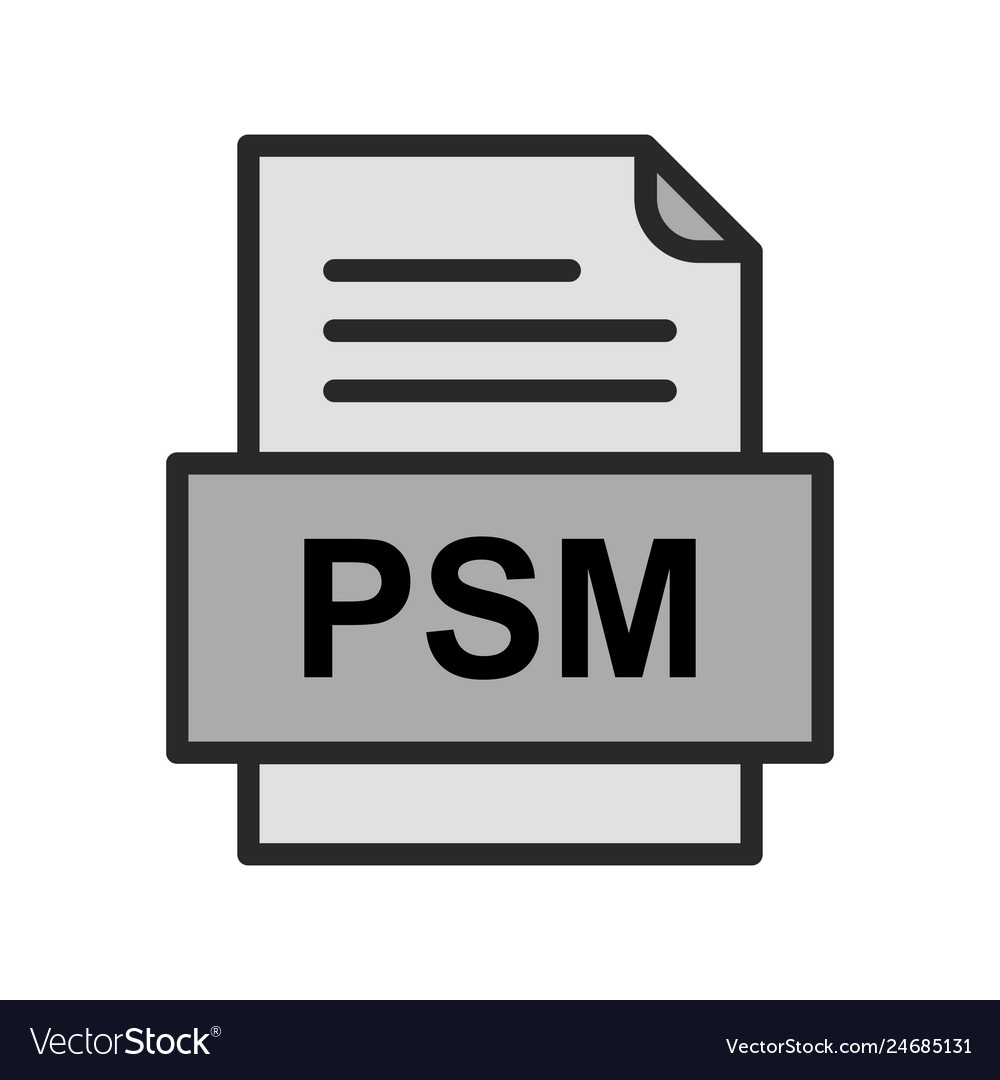 Psm file document icon