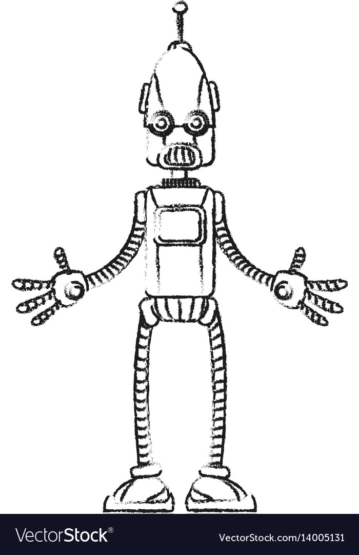 Robot technology icon image Royalty Free Vector Image