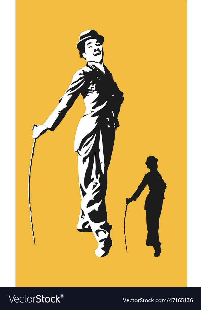 Charlie chaplin silhouette