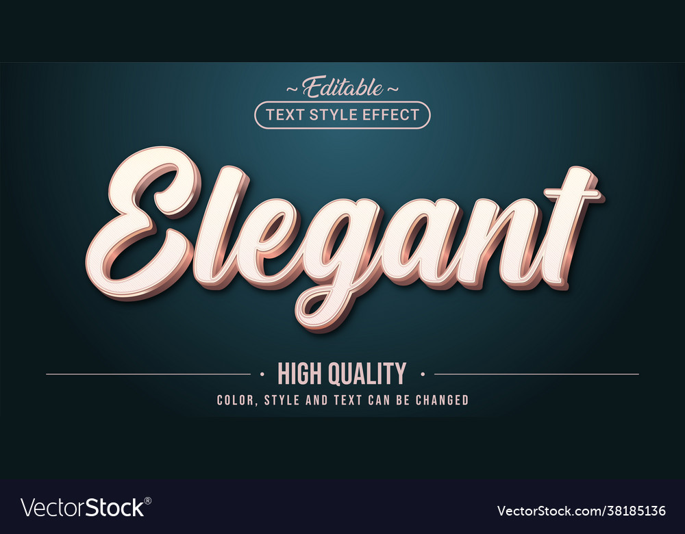 Editable text style effect - theme