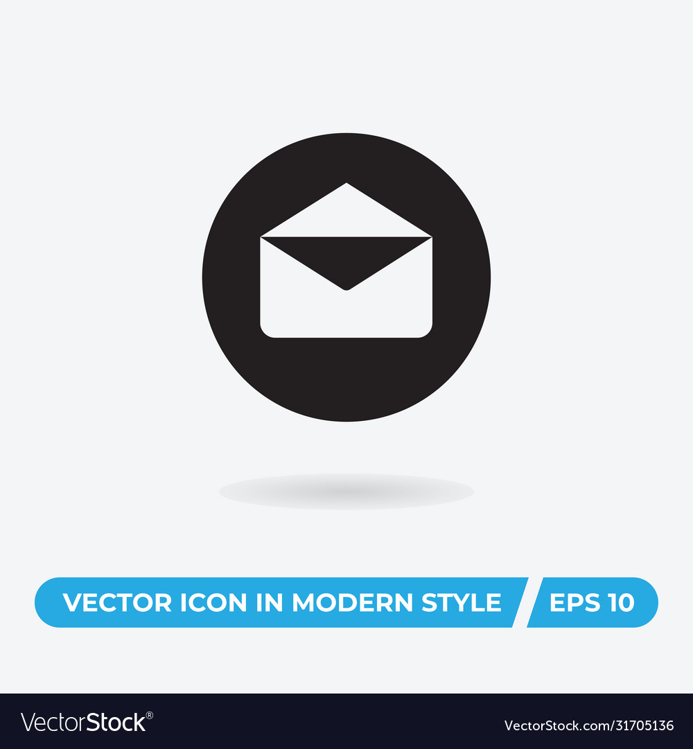 Email icon simple sign for web site and mobile app vector image Email icon simple sign for web site and mobile app