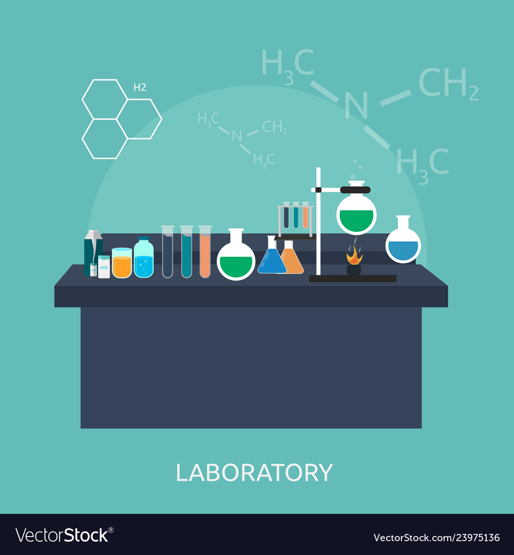 Laboratory conceptual design Royalty Free Vector Image