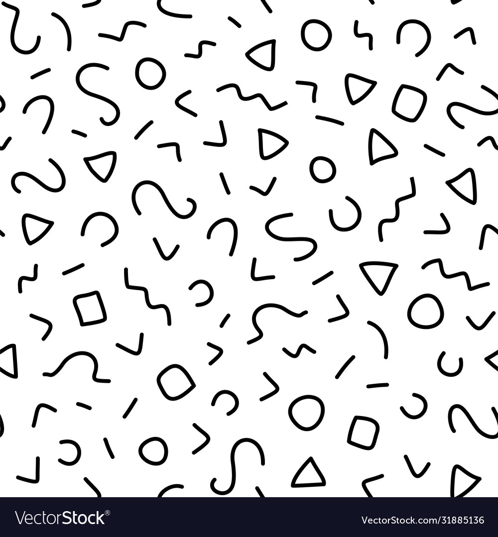 Memphis Pattern - Retro Chaos