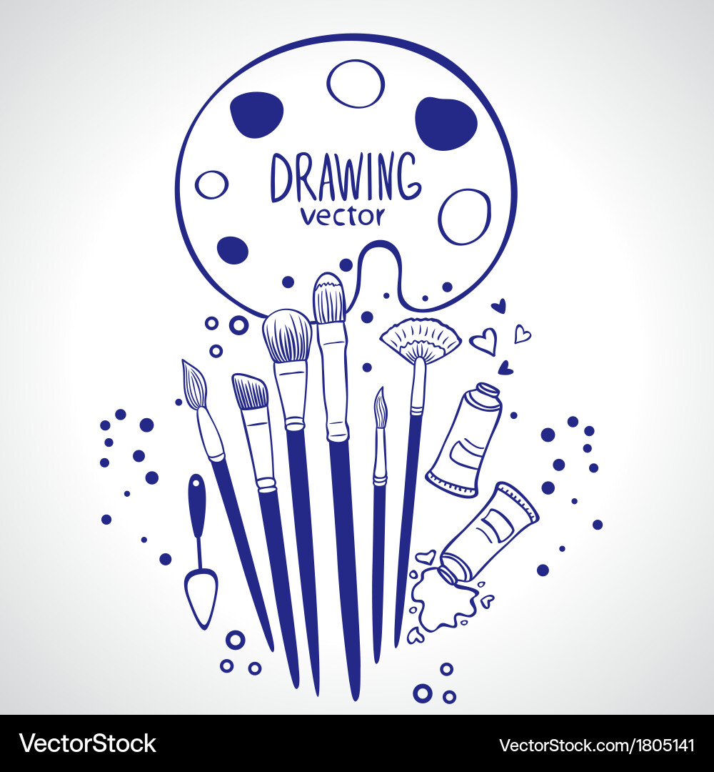 Brushes Royalty Free Vector Image - VectorStock