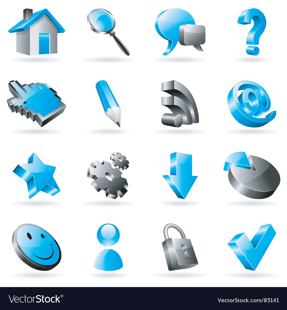 Digital Icons Set