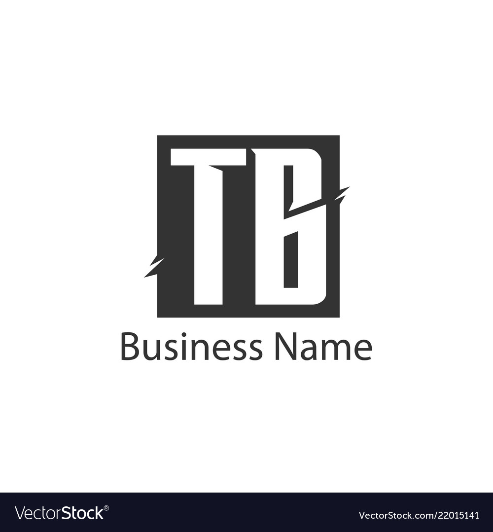 Initial letter tb logo template design