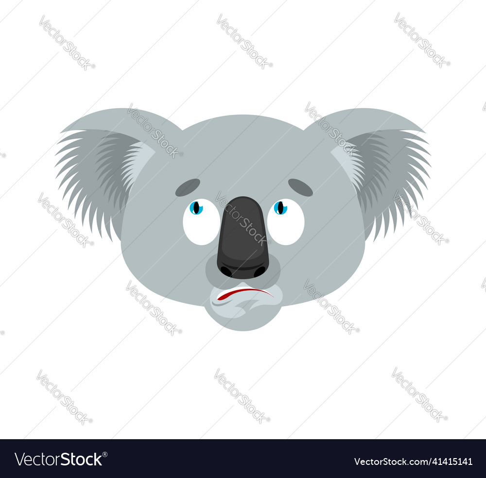 Koala confused emoji bear perplexed