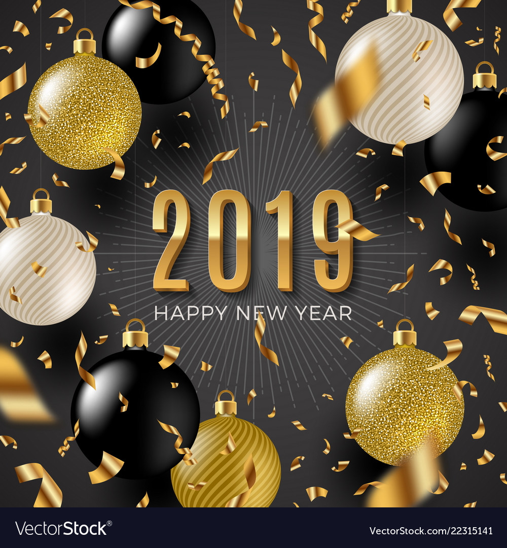 New year 2019 Royalty Free Vector Image - VectorStock