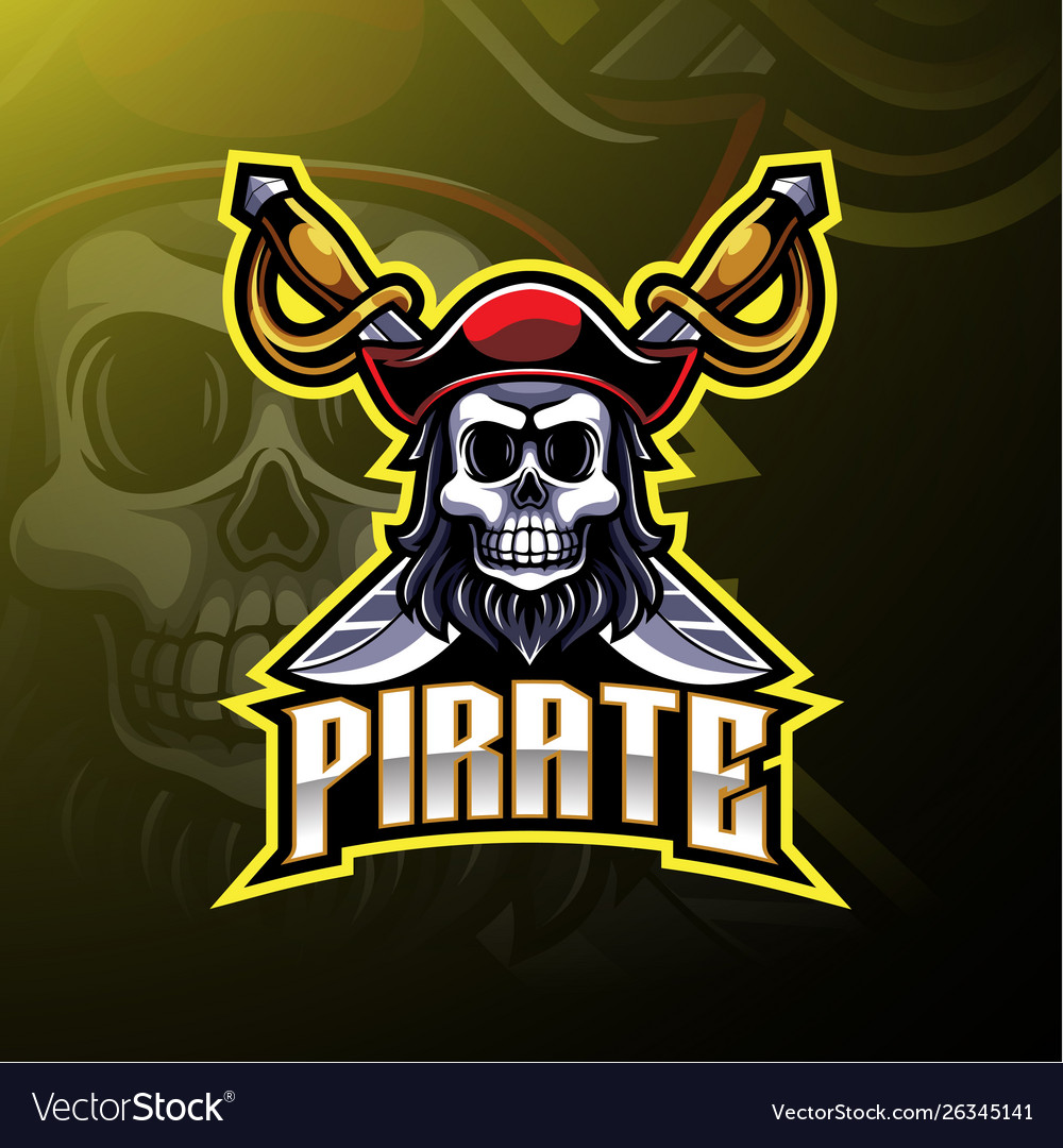 Pirates Mascot Gaming Logo Design Royalty Free Vector Image