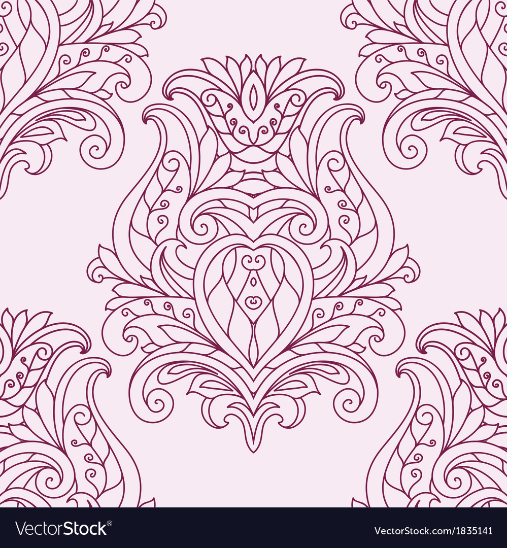 Seamless damask pattern