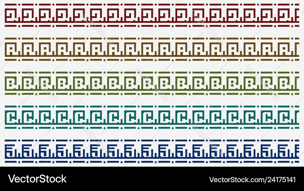 Tribal border pattern Royalty Free Vector Image