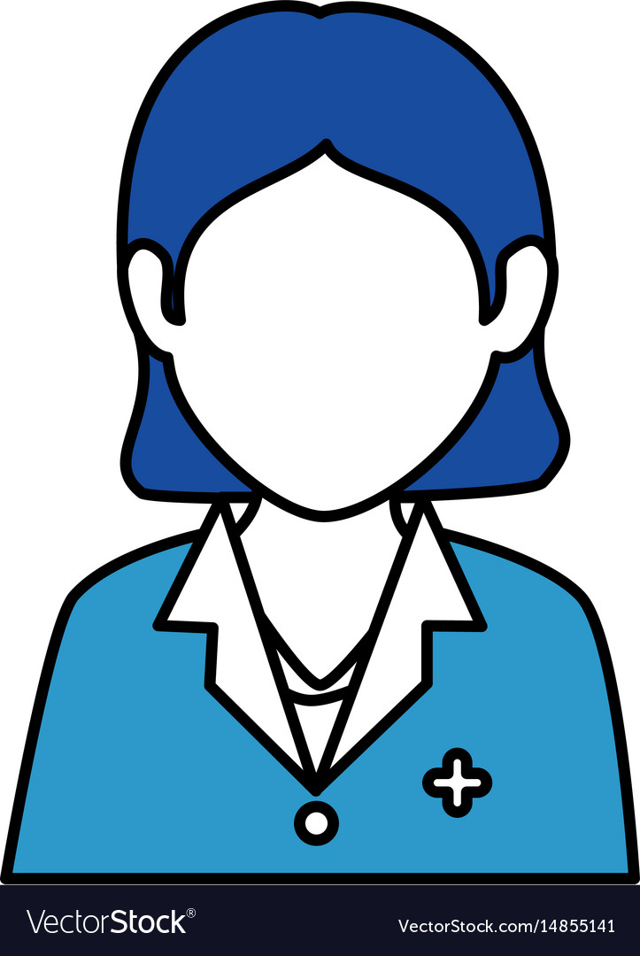 Woman nurse avatar character