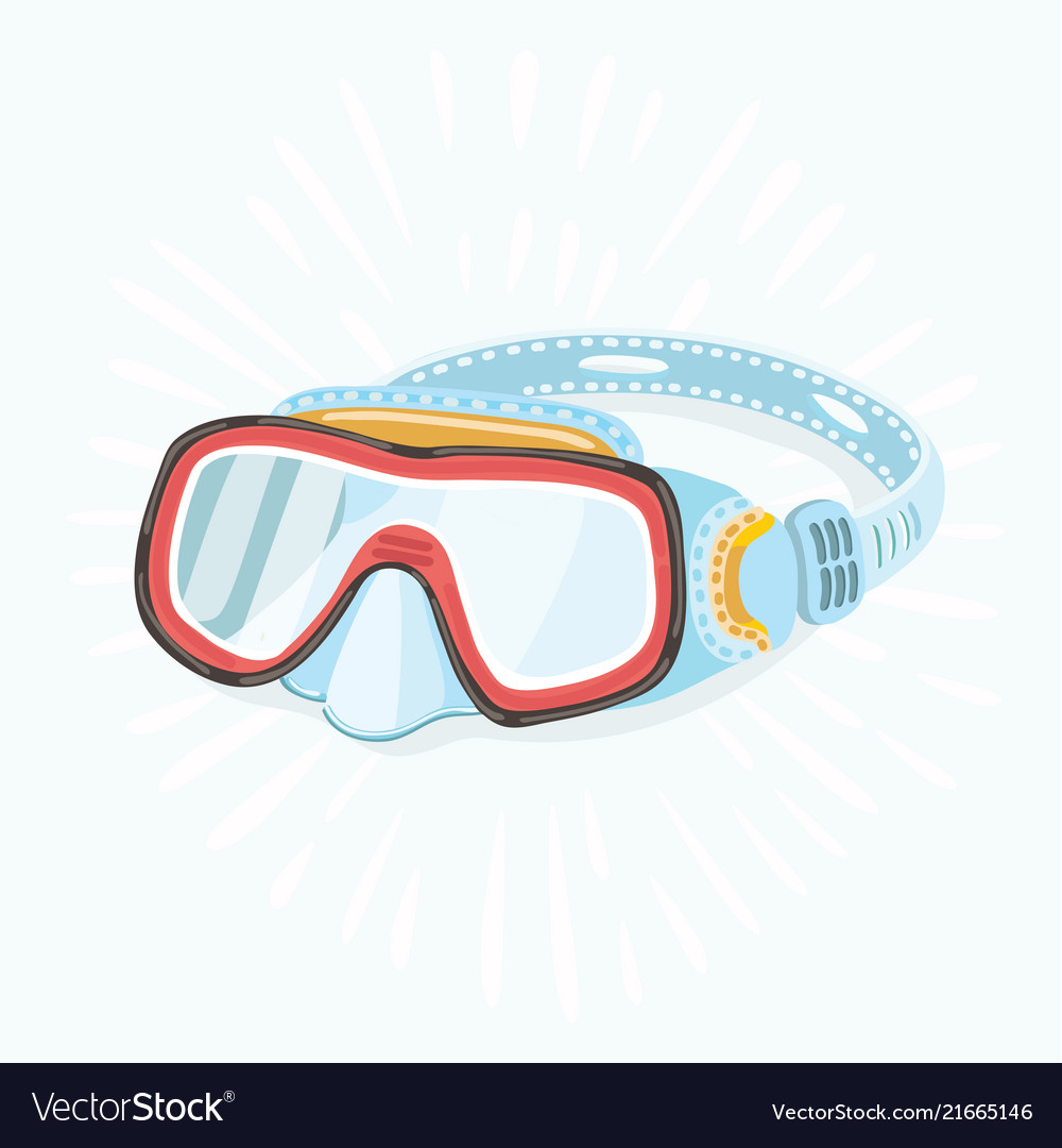 Diving masks Royalty Free Vector Image VectorStock