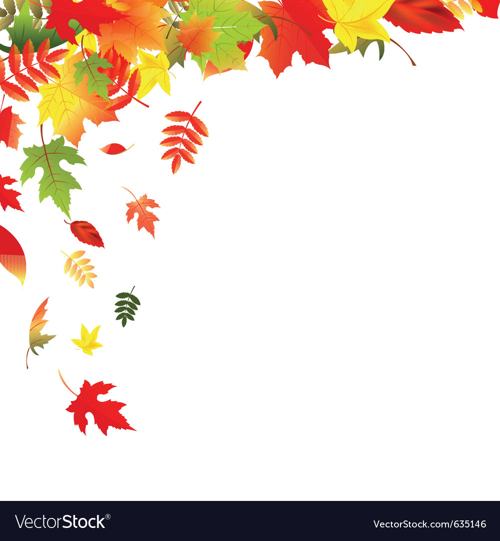 Falling leaves Royalty Free Vector Image - VectorStock