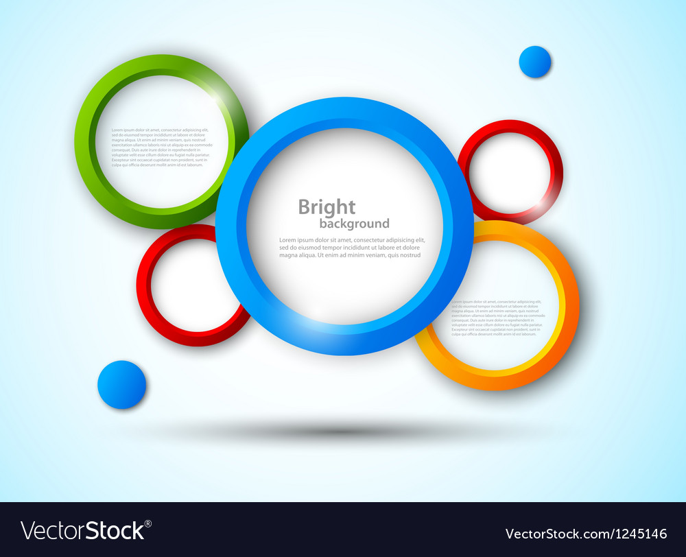 Modern Abstract Background with Circles