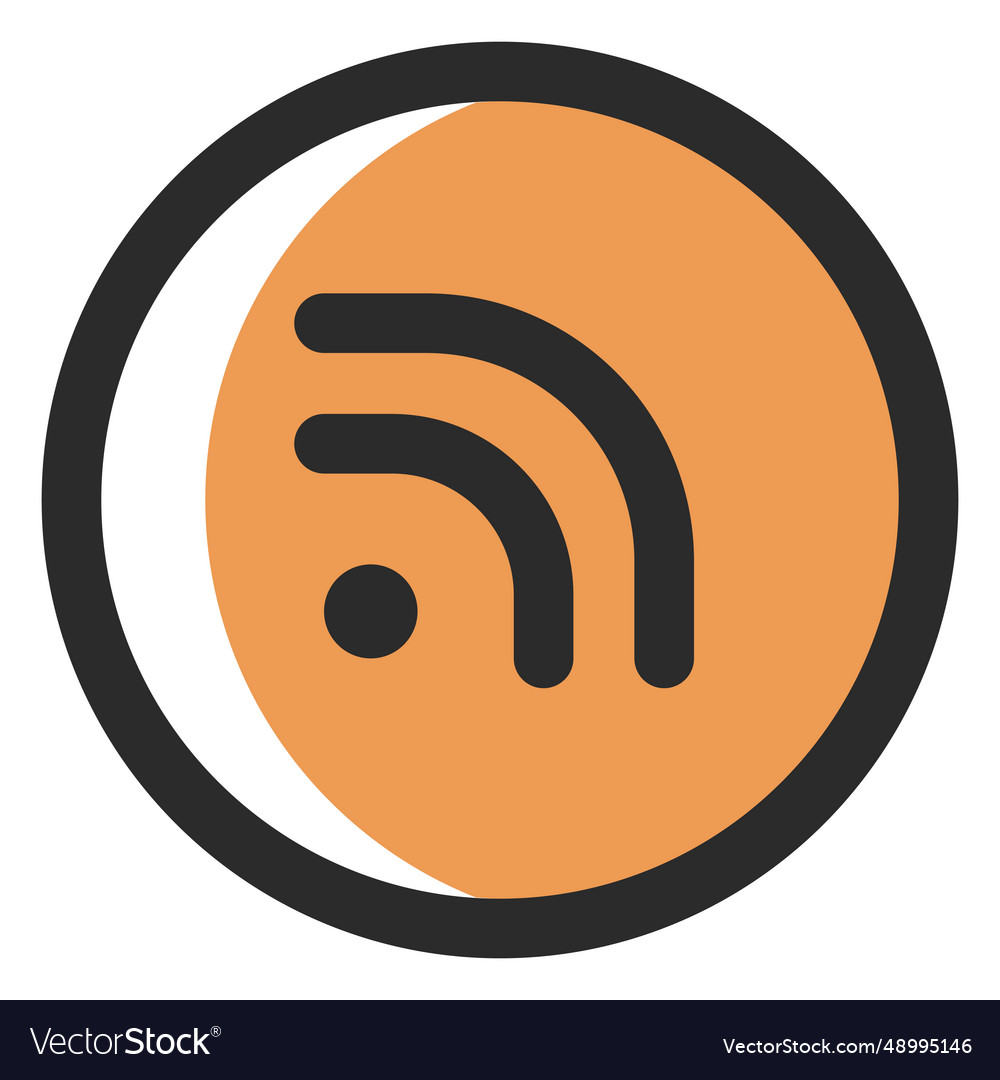 Rss colored stroke icon