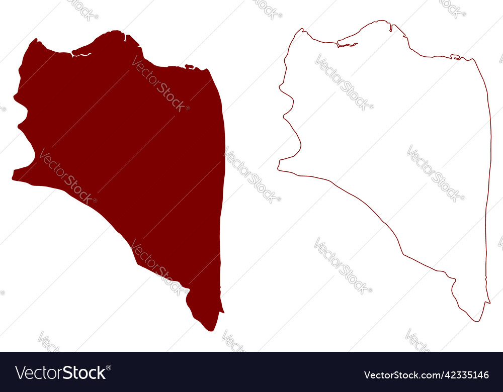 Thorney Island United Kingdom Of Great Britain Vector Image