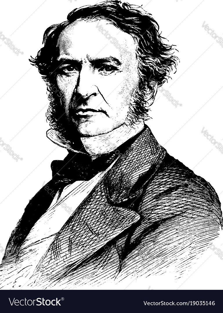 William e gladstone vintage Royalty Free Vector Image