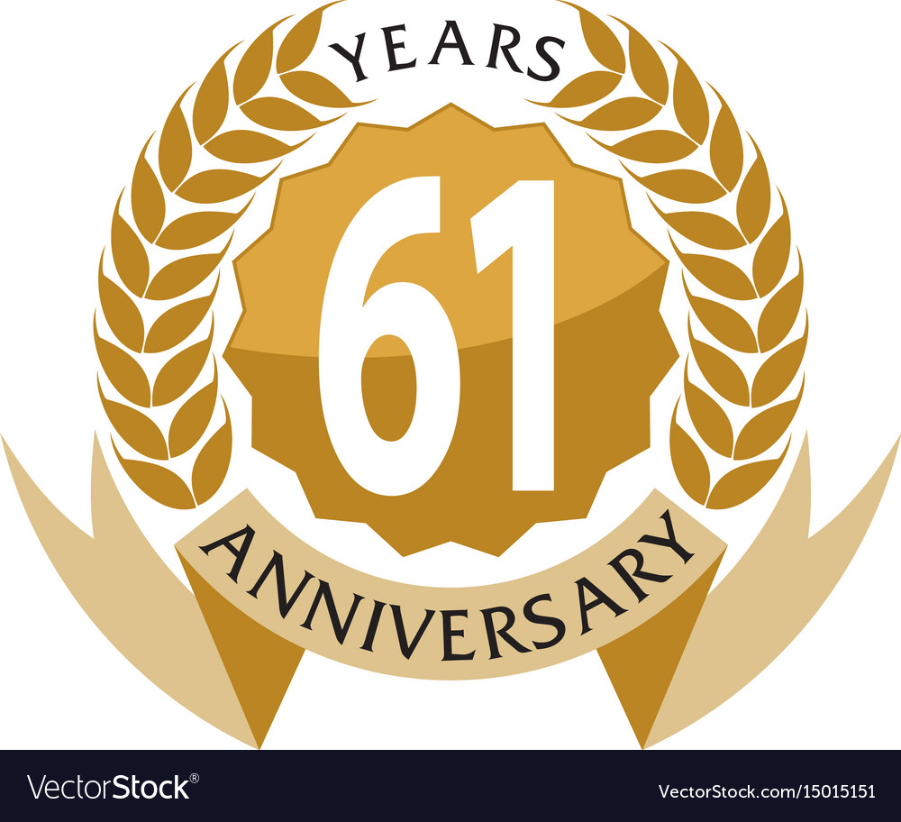 61 Years Ribbon Anniversary Royalty Free Vector Image sylvester-stallone-marianneizzy