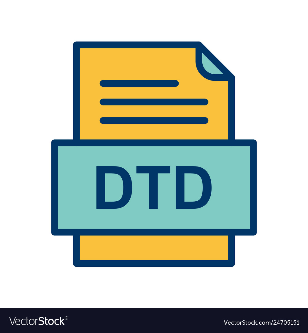 Dtd file document icon