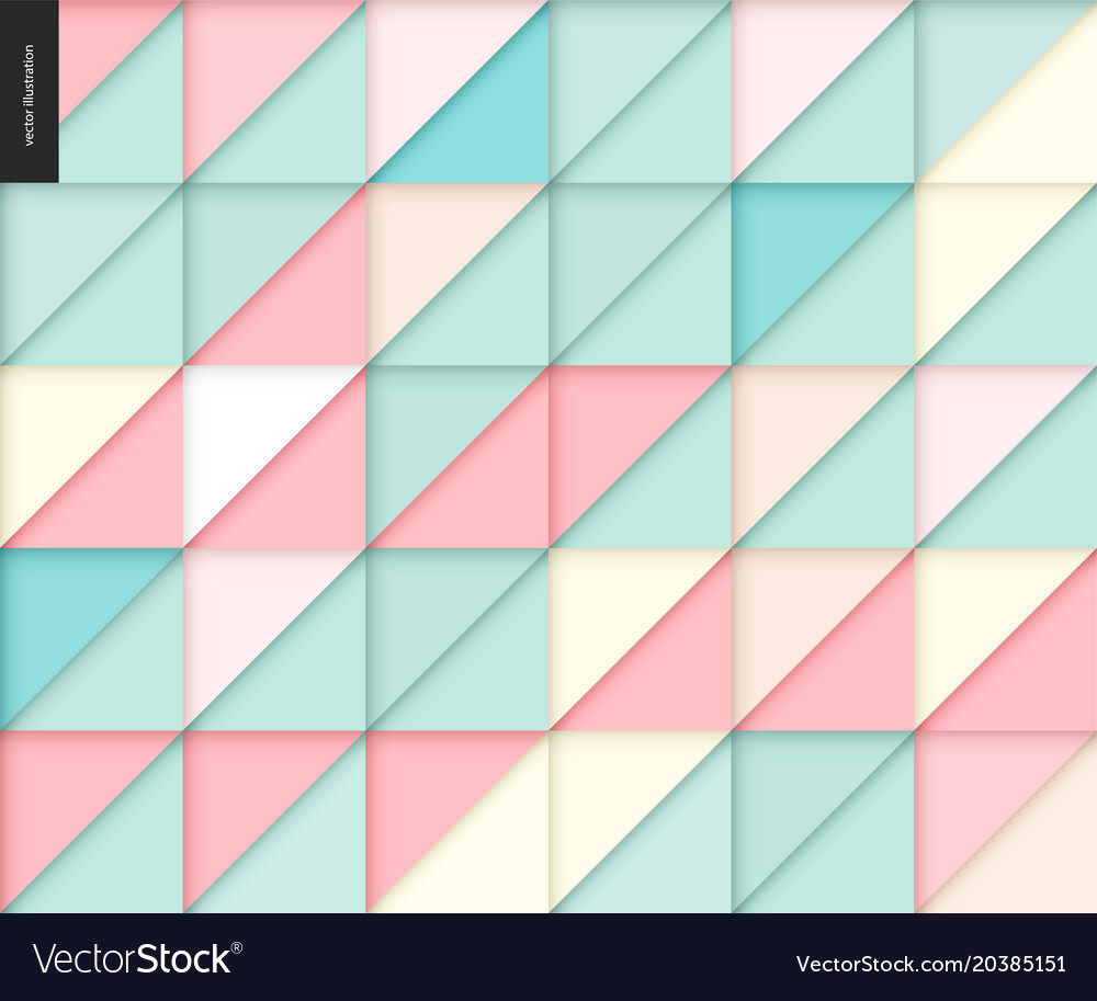 Geometric Papercut Triangle Pattern