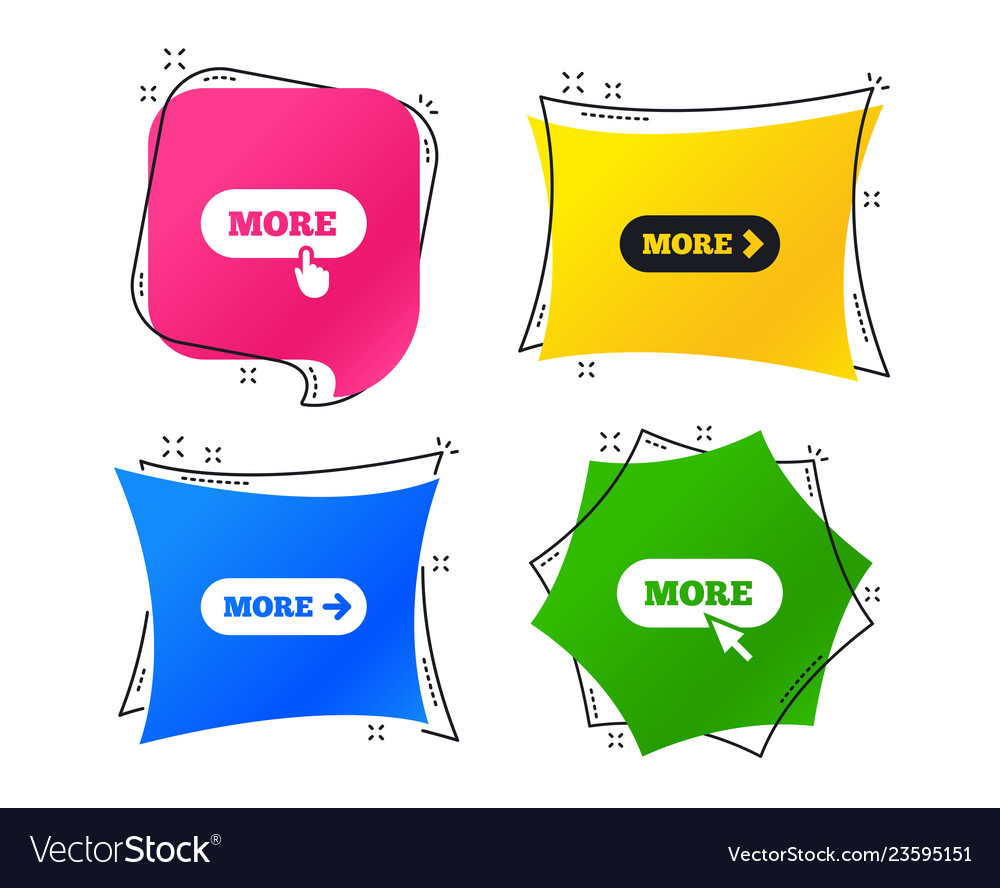Mehr mit Cursor Pointer Symbol Details Symbole vector image Mehr mit Cursor Pointer Symbol Details Symbole
