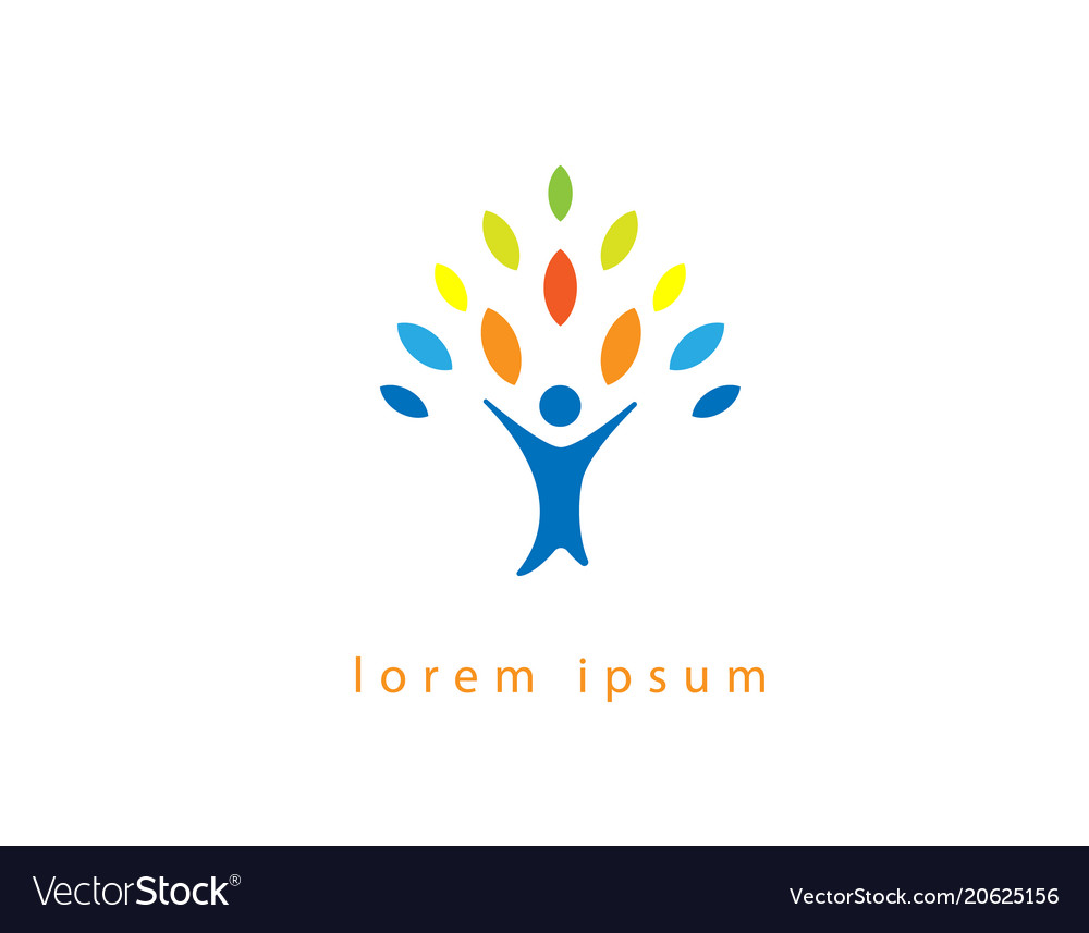 Community tree logo Royalty Free Vector Image - VectorStock