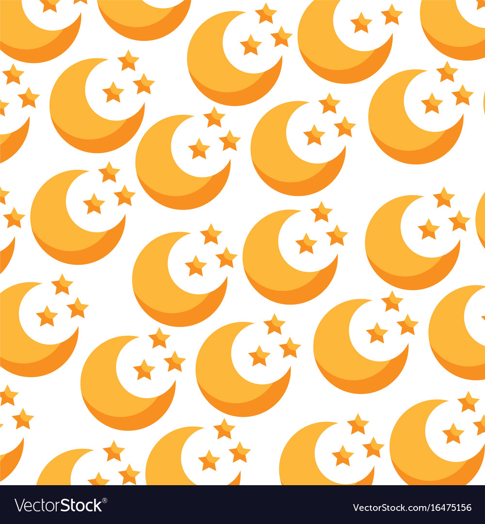 Cute moon pattern background