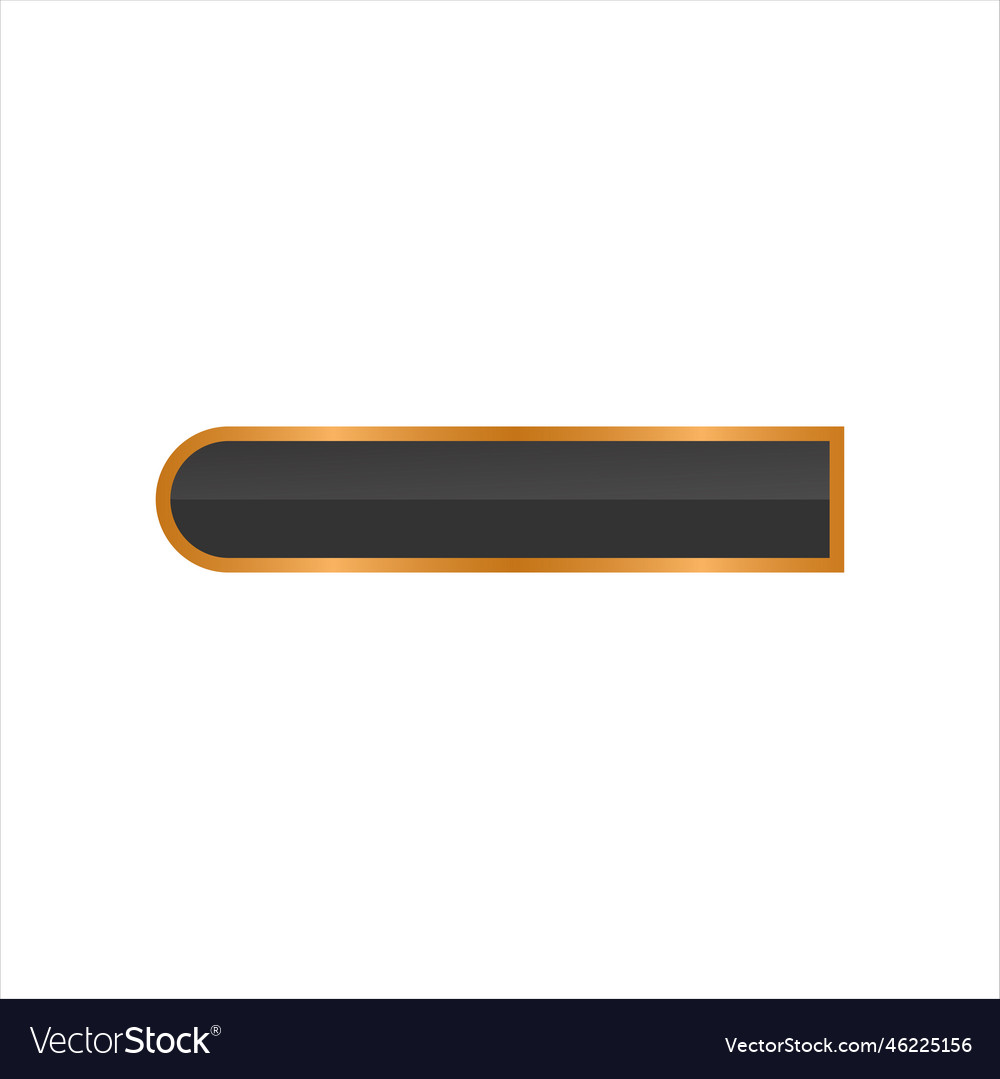 Elegant button shape vector image Elegant button shape
