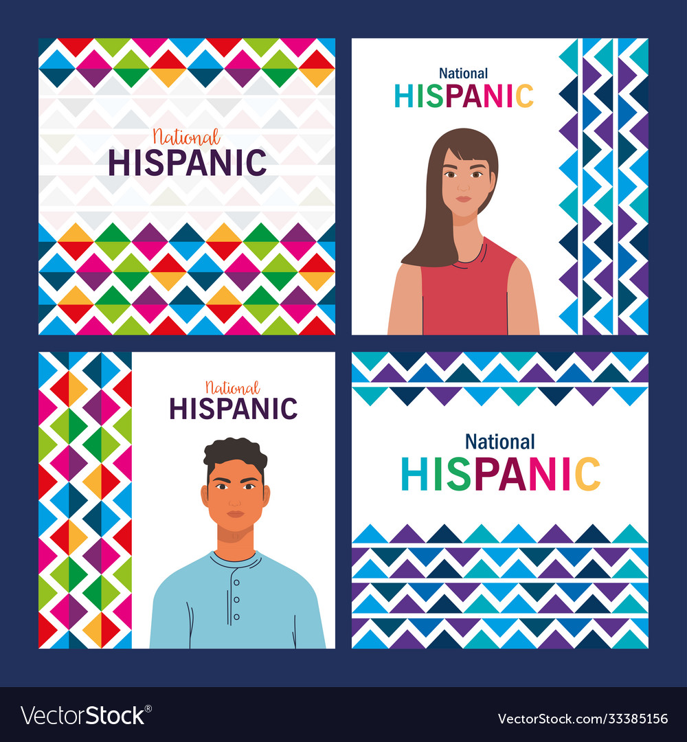 Latin woman and man cartoons national hispanic vector image Latin woman and man cartoons national hispanic
