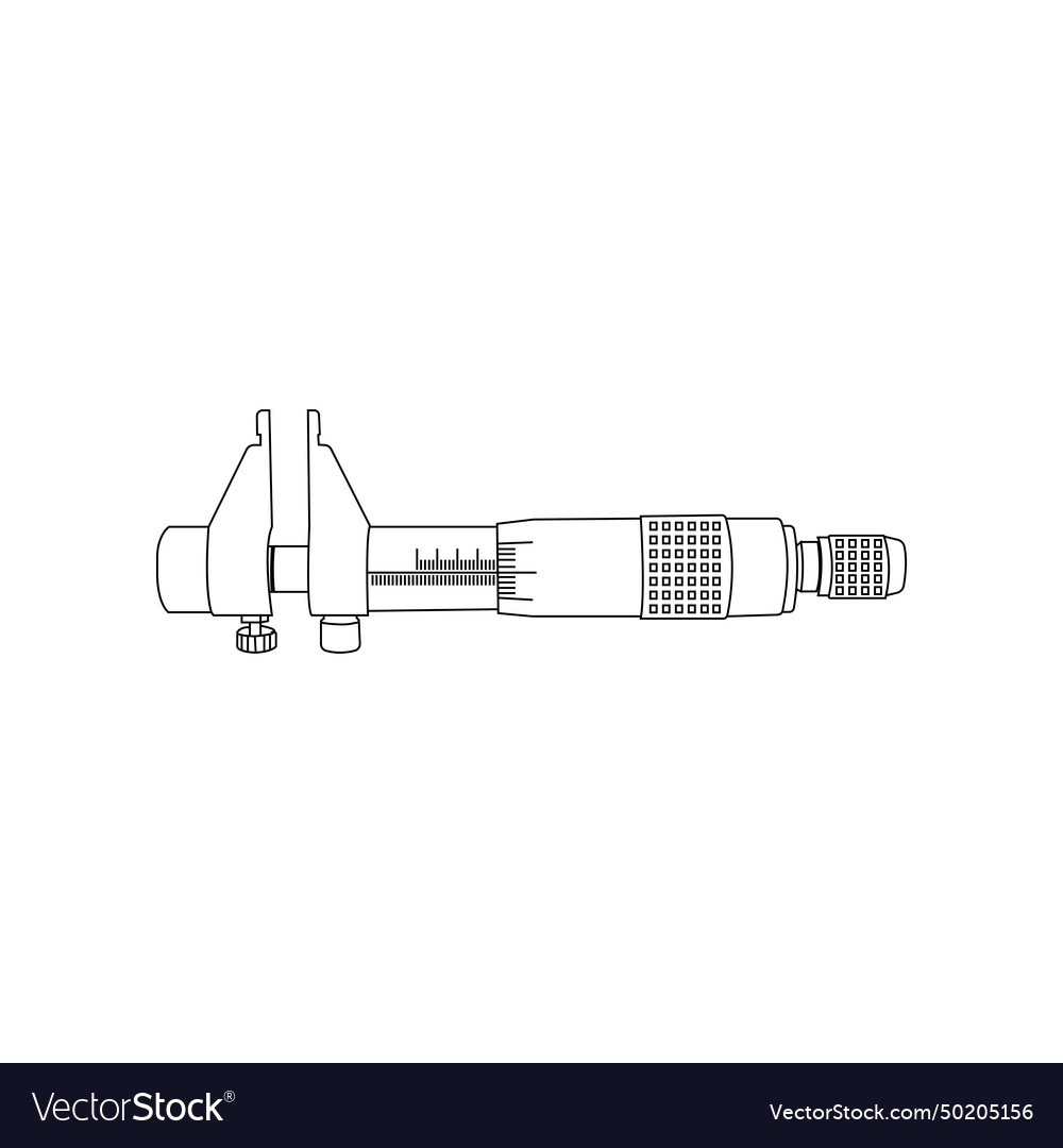 Mikrometer Messinstrument Symbol