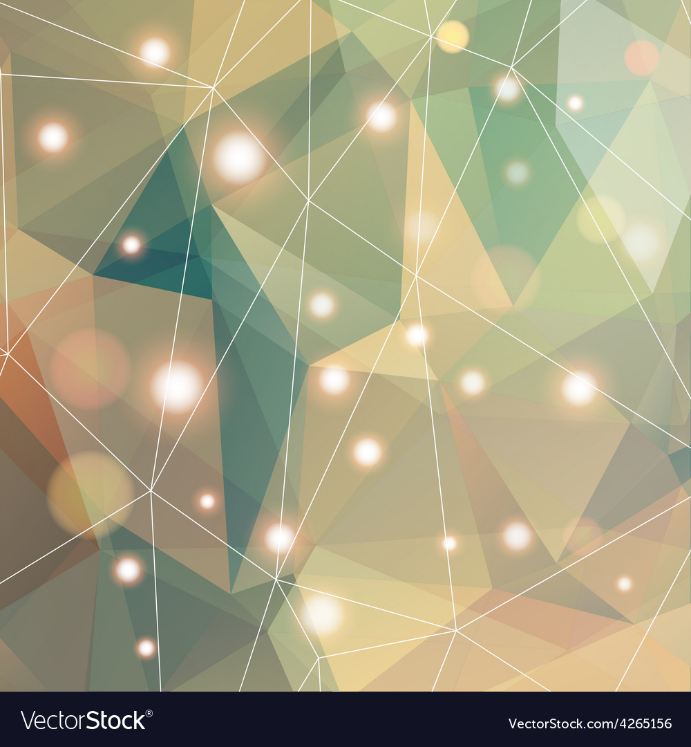 Polygonal abstract geometry background with shiny