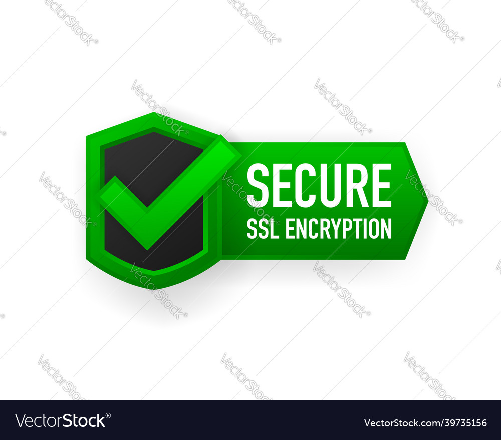 Sichere SSL-Verschlüsselungsabzeichen