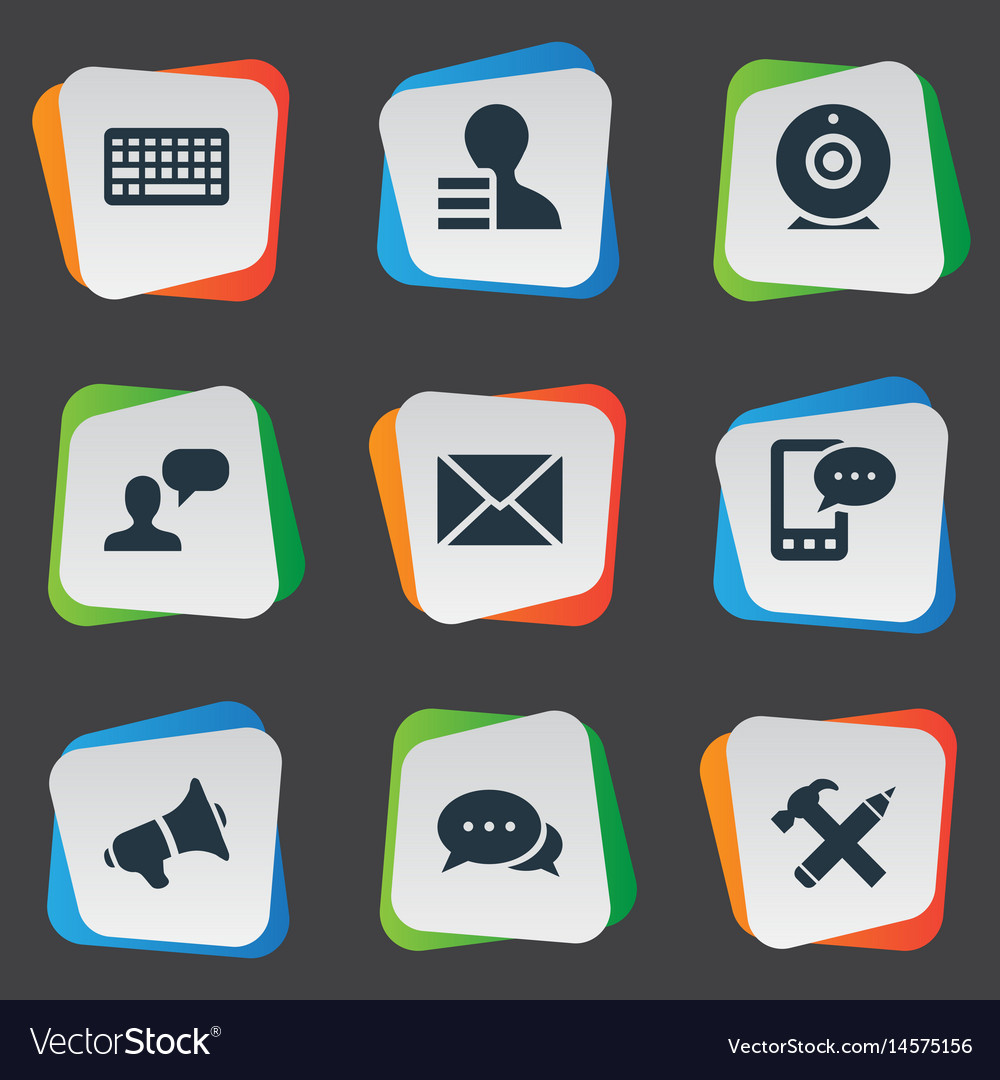 Set of simple user icons Royalty Free Vector Image