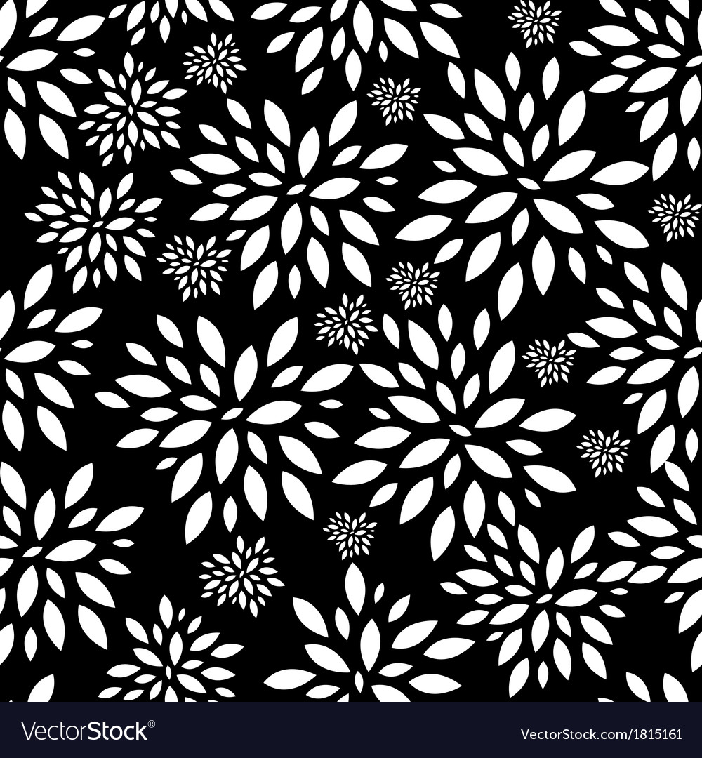 Flower leaves seamless pattern background