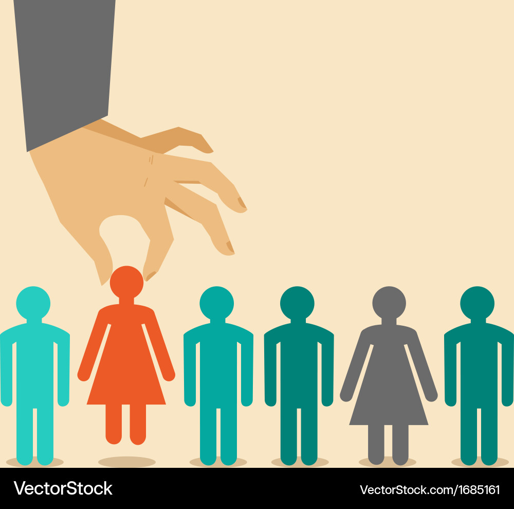 Human resources concept Royalty Free Vector Image