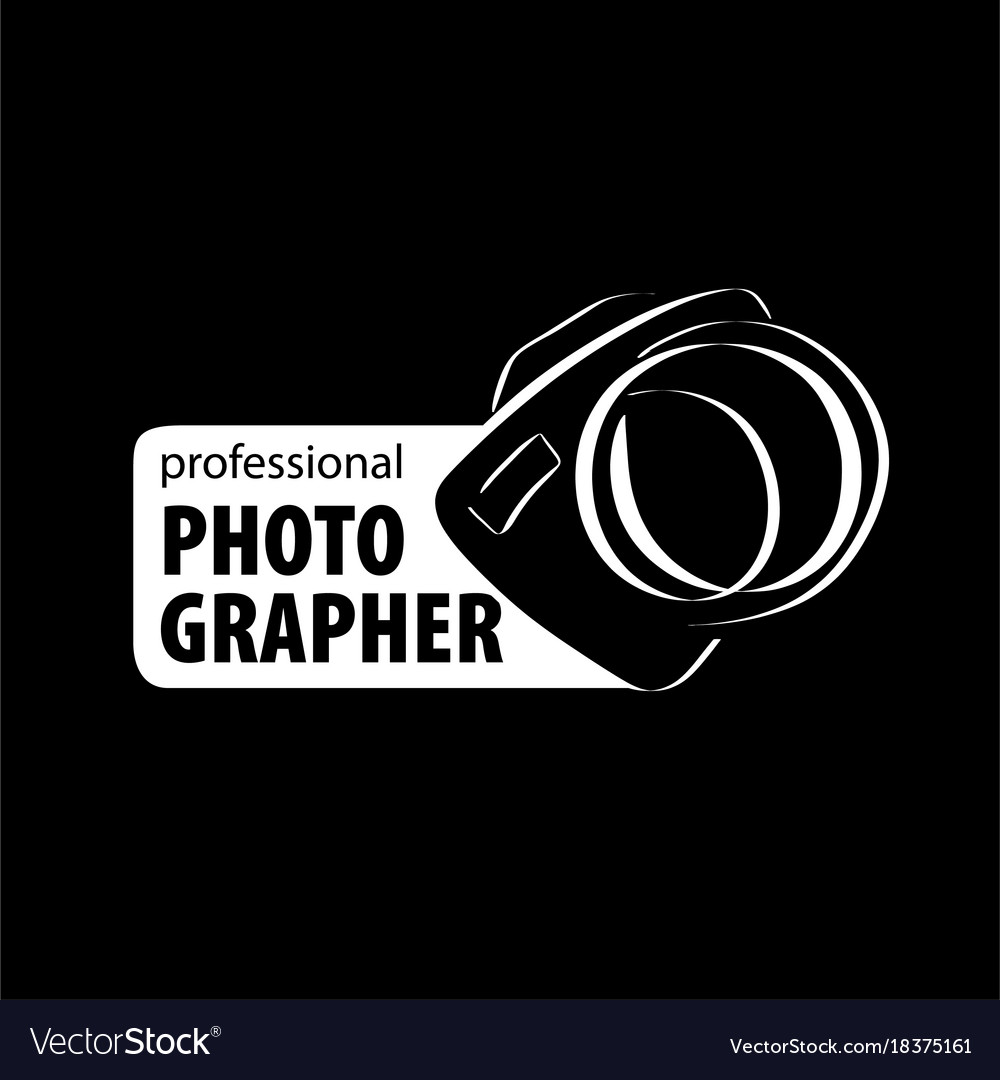 Logo for photographer Royalty Free Vector Image